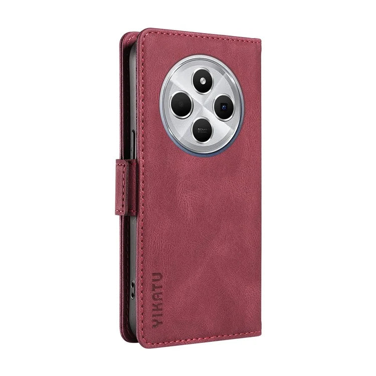 YIKATU YK-005 For Xiaomi Redmi 14C 4G Case PU Leather Wallet Phone Cover Skin Touch Feeling