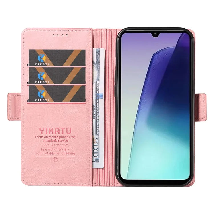 YIKATU YK-005 For Xiaomi Redmi 14C 4G Case PU Leather Wallet Phone Cover Skin Touch Feeling