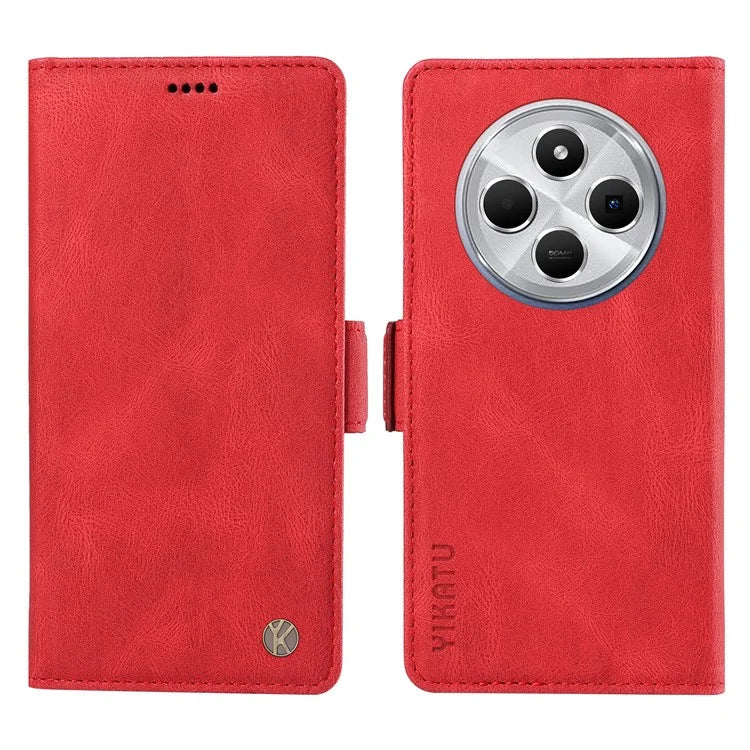 YIKATU YK-005 For Xiaomi Redmi 14C 4G Case PU Leather Wallet Phone Cover Skin Touch Feeling