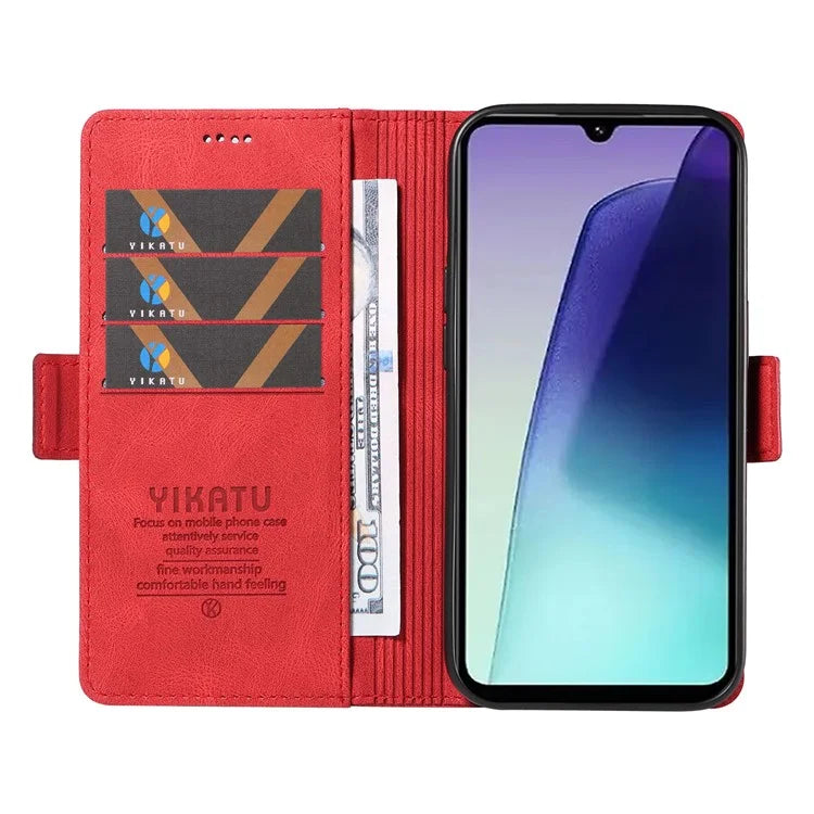 YIKATU YK-005 For Xiaomi Redmi 14C 4G Case PU Leather Wallet Phone Cover Skin Touch Feeling