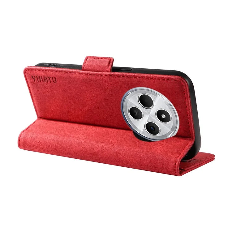 YIKATU YK-005 For Xiaomi Redmi 14C 4G Case PU Leather Wallet Phone Cover Skin Touch Feeling