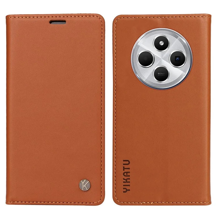 YIKATU YK-001 For Xiaomi Redmi 14C 4G Case Stand Leather Phone Cover Strong Magnetic Closure
