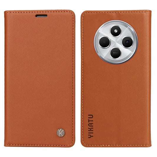 YIKATU YK-001 For Xiaomi Redmi 14C 4G Case Stand Leather Phone Cover Strong Magnetic Closure