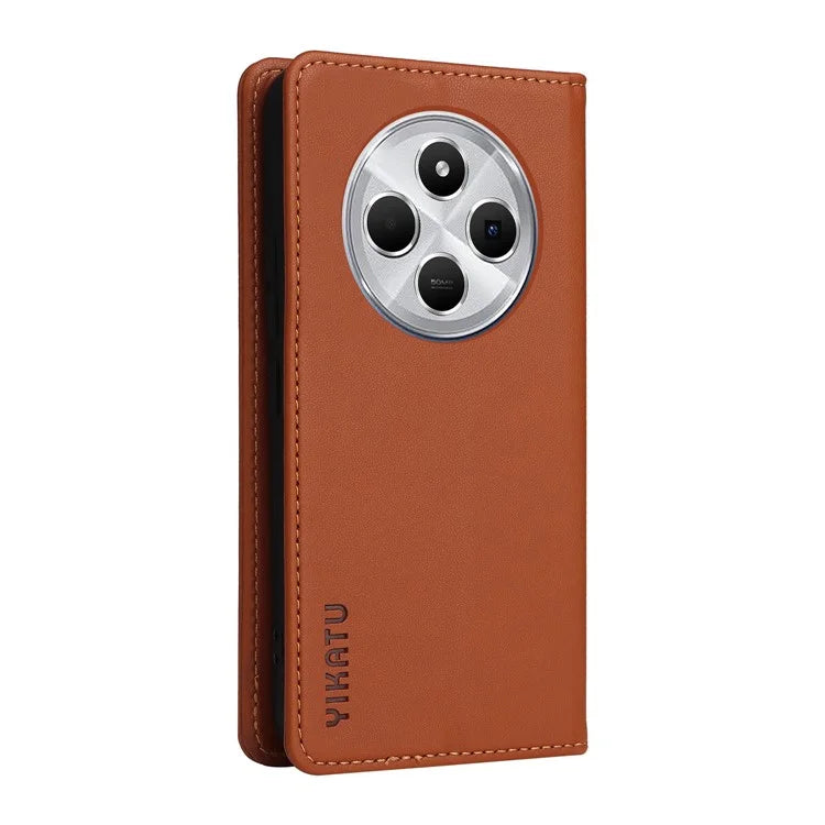 YIKATU YK-001 For Xiaomi Redmi 14C 4G Case Stand Leather Phone Cover Strong Magnetic Closure