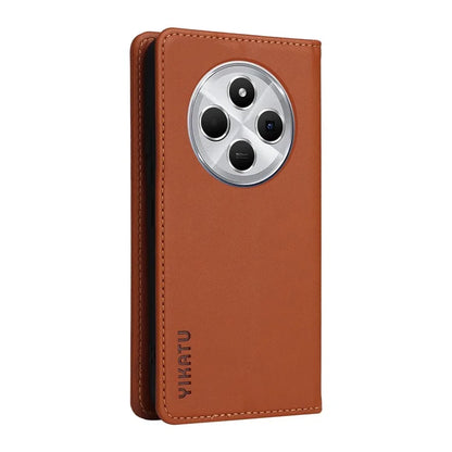YIKATU YK-001 For Xiaomi Redmi 14C 4G Case Stand Leather Phone Cover Strong Magnetic Closure