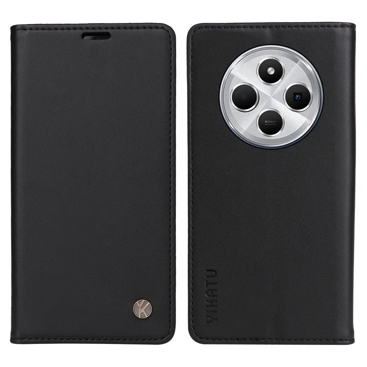 YIKATU YK-001 For Xiaomi Redmi 14C 4G Case Stand Leather Phone Cover Strong Magnetic Closure