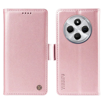 YIKATU YK-003 For Xiaomi Redmi 14C 4G Case Wallet Stand Leather Phone Cover Side Buckle