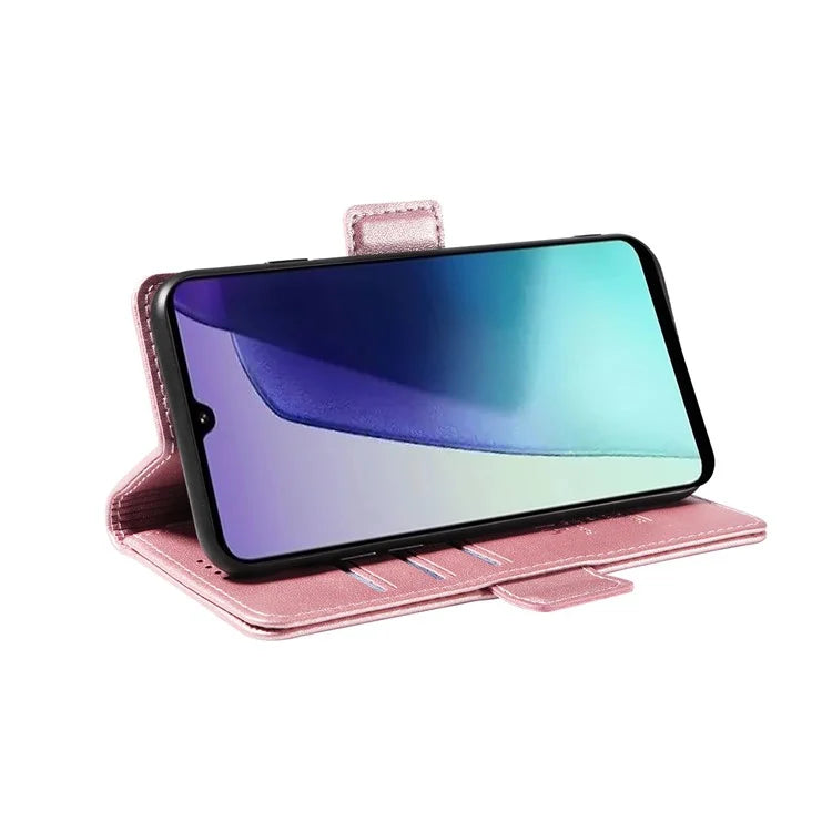 YIKATU YK-003 For Xiaomi Redmi 14C 4G Case Wallet Stand Leather Phone Cover Side Buckle
