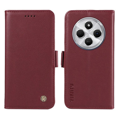 YIKATU YK-003 For Xiaomi Redmi 14C 4G Case Wallet Stand Leather Phone Cover Side Buckle