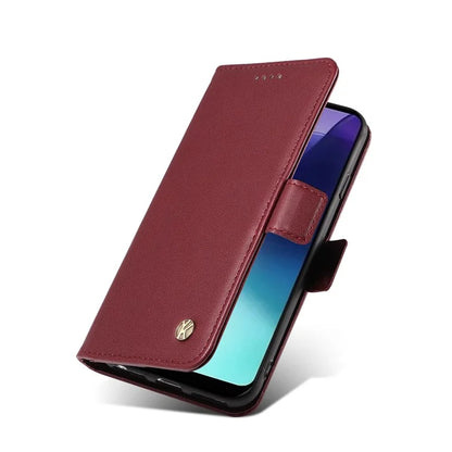 YIKATU YK-003 For Xiaomi Redmi 14C 4G Case Wallet Stand Leather Phone Cover Side Buckle
