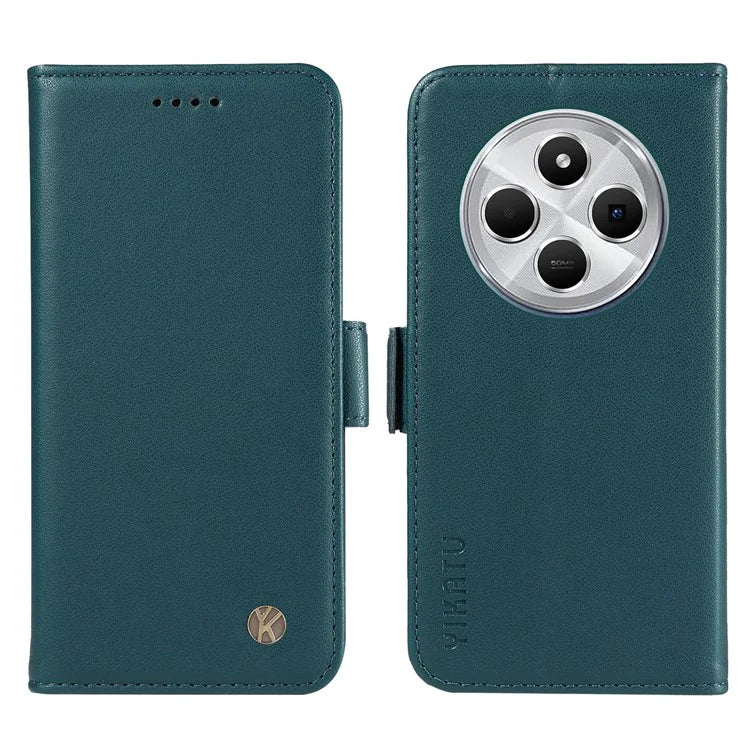 YIKATU YK-003 For Xiaomi Redmi 14C 4G Case Wallet Stand Leather Phone Cover Side Buckle