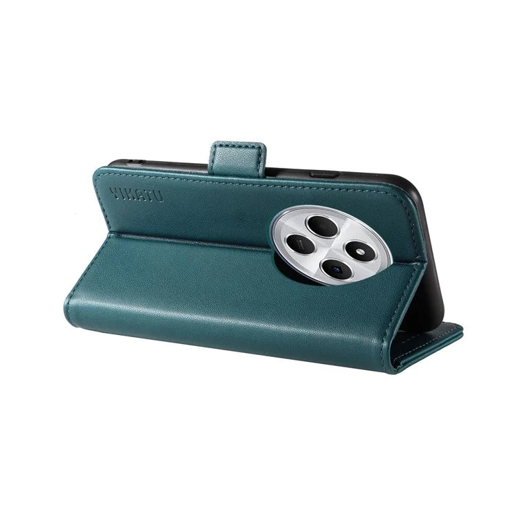 YIKATU YK-003 For Xiaomi Redmi 14C 4G Case Wallet Stand Leather Phone Cover Side Buckle