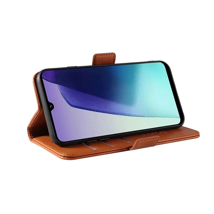 YIKATU YK-003 For Xiaomi Redmi 14C 4G Case Wallet Stand Leather Phone Cover Side Buckle