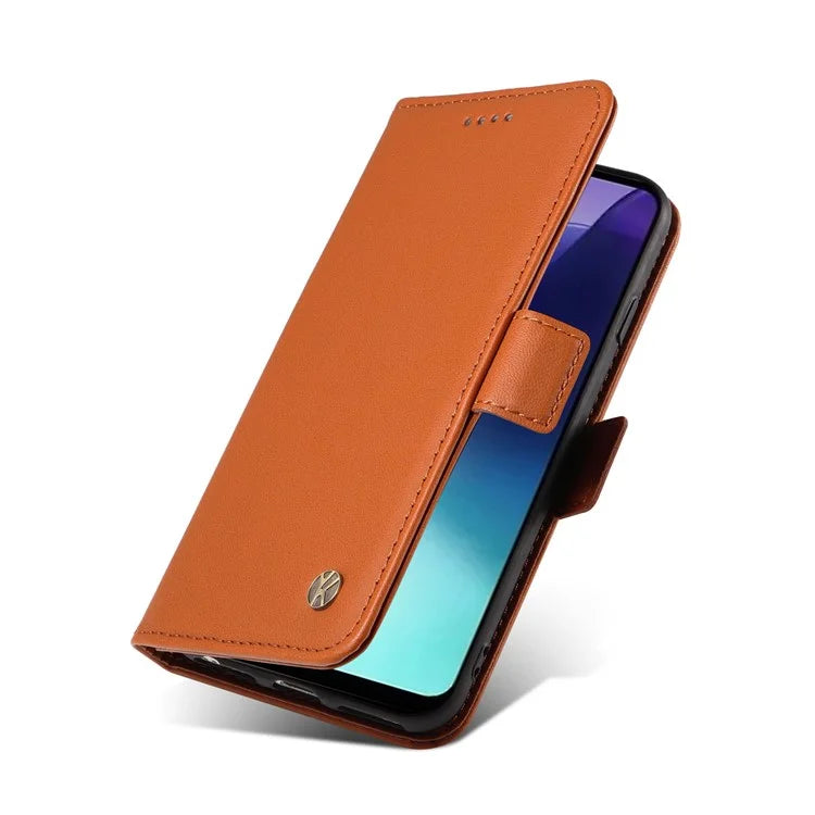 YIKATU YK-003 For Xiaomi Redmi 14C 4G Case Wallet Stand Leather Phone Cover Side Buckle
