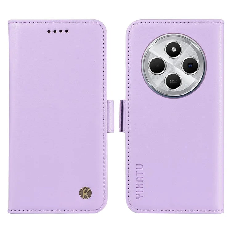 YIKATU YK-003 For Xiaomi Redmi 14C 4G Case Wallet Stand Leather Phone Cover Side Buckle