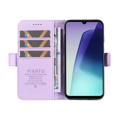 YIKATU YK-003 For Xiaomi Redmi 14C 4G Case Wallet Stand Leather Phone Cover Side Buckle