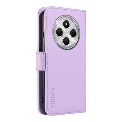 YIKATU YK-003 For Xiaomi Redmi 14C 4G Case Wallet Stand Leather Phone Cover Side Buckle