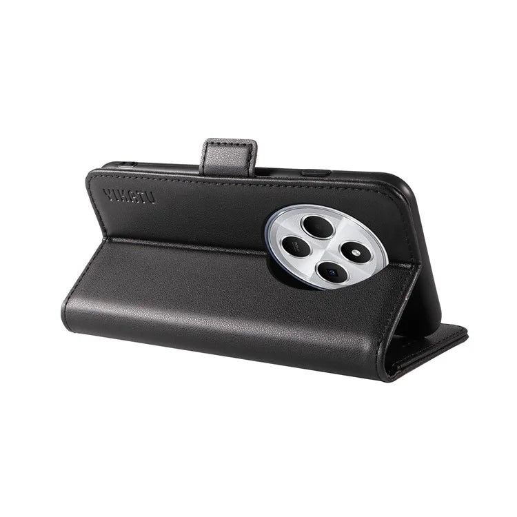 YIKATU YK-003 For Xiaomi Redmi 14C 4G Case Wallet Stand Leather Phone Cover Side Buckle