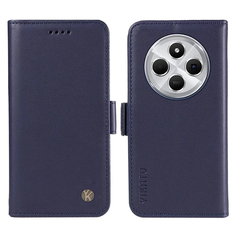 YIKATU YK-003 For Xiaomi Redmi 14C 4G Case Wallet Stand Leather Phone Cover Side Buckle