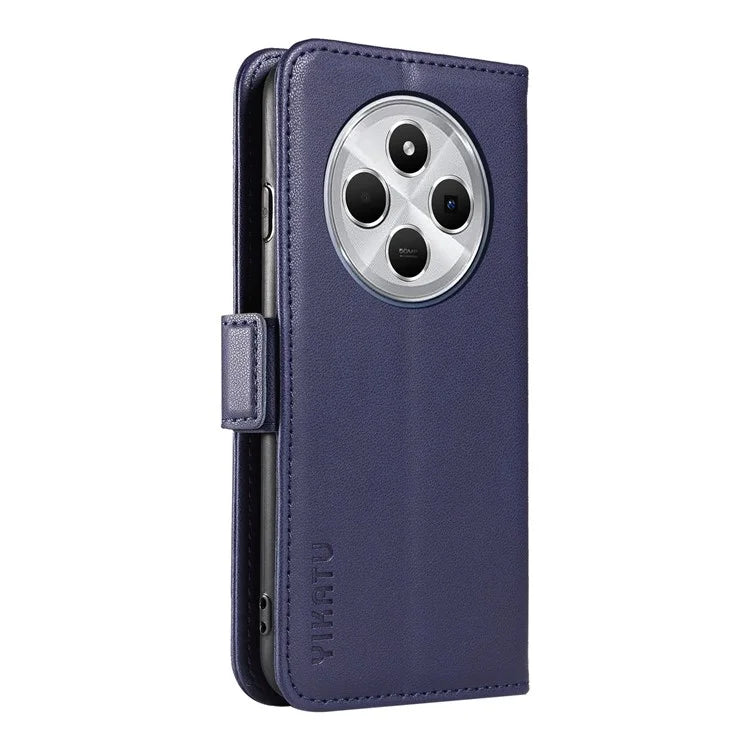 YIKATU YK-003 For Xiaomi Redmi 14C 4G Case Wallet Stand Leather Phone Cover Side Buckle