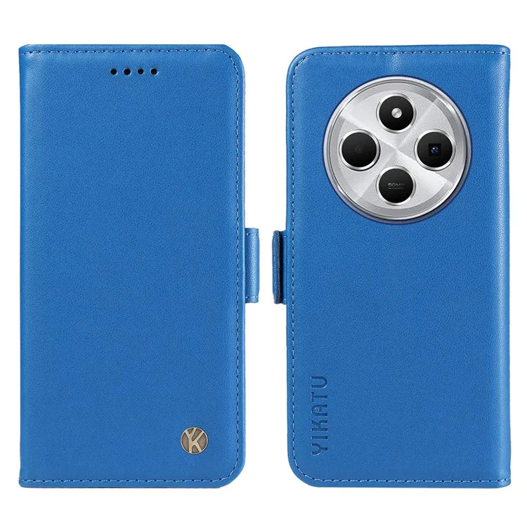 YIKATU YK-003 For Xiaomi Redmi 14C 4G Case Wallet Stand Leather Phone Cover Side Buckle