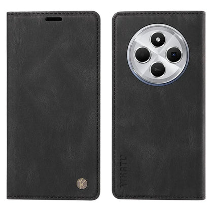 YIKATU YK-004 For Xiaomi Redmi 14C 4G Case Leather Skin-Touch Phone Cover Magnetic Auto-Absorbed
