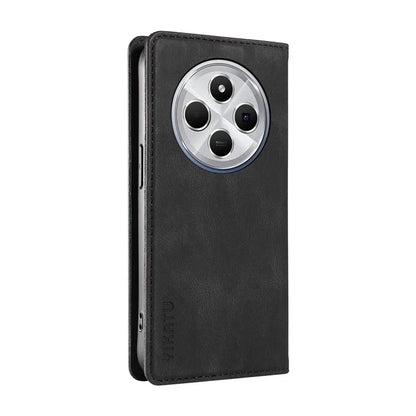 YIKATU YK-004 For Xiaomi Redmi 14C 4G Case Leather Skin-Touch Phone Cover Magnetic Auto-Absorbed