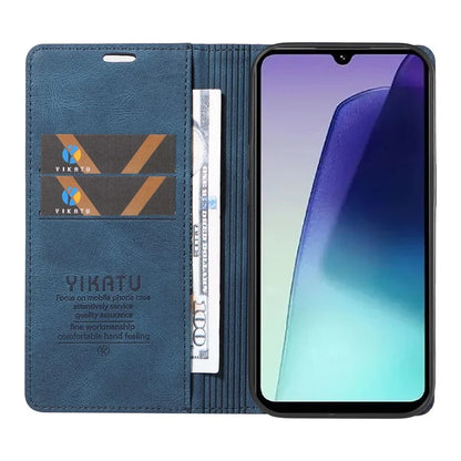 YIKATU YK-004 For Xiaomi Redmi 14C 4G Case Leather Skin-Touch Phone Cover Magnetic Auto-Absorbed