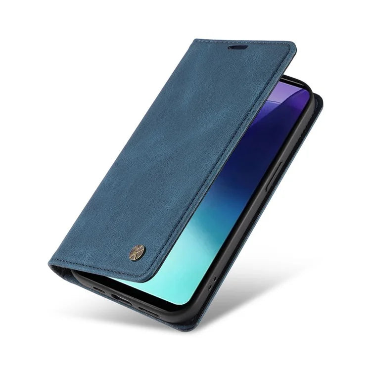 YIKATU YK-004 For Xiaomi Redmi 14C 4G Case Leather Skin-Touch Phone Cover Magnetic Auto-Absorbed