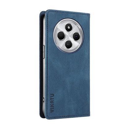 YIKATU YK-004 For Xiaomi Redmi 14C 4G Case Leather Skin-Touch Phone Cover Magnetic Auto-Absorbed