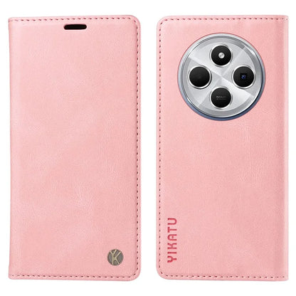 YIKATU YK-004 For Xiaomi Redmi 14C 4G Case Leather Skin-Touch Phone Cover Magnetic Auto-Absorbed