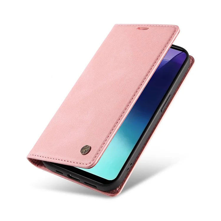 YIKATU YK-004 For Xiaomi Redmi 14C 4G Case Leather Skin-Touch Phone Cover Magnetic Auto-Absorbed