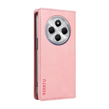 YIKATU YK-004 For Xiaomi Redmi 14C 4G Case Leather Skin-Touch Phone Cover Magnetic Auto-Absorbed