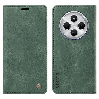 YIKATU YK-004 For Xiaomi Redmi 14C 4G Case Leather Skin-Touch Phone Cover Magnetic Auto-Absorbed