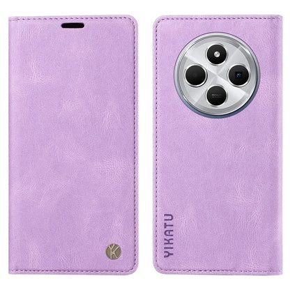 YIKATU YK-004 For Xiaomi Redmi 14C 4G Case Leather Skin-Touch Phone Cover Magnetic Auto-Absorbed