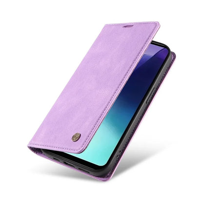 YIKATU YK-004 For Xiaomi Redmi 14C 4G Case Leather Skin-Touch Phone Cover Magnetic Auto-Absorbed