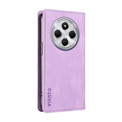 YIKATU YK-004 For Xiaomi Redmi 14C 4G Case Leather Skin-Touch Phone Cover Magnetic Auto-Absorbed