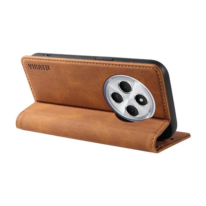 YIKATU YK-004 For Xiaomi Redmi 14C 4G Case Leather Skin-Touch Phone Cover Magnetic Auto-Absorbed