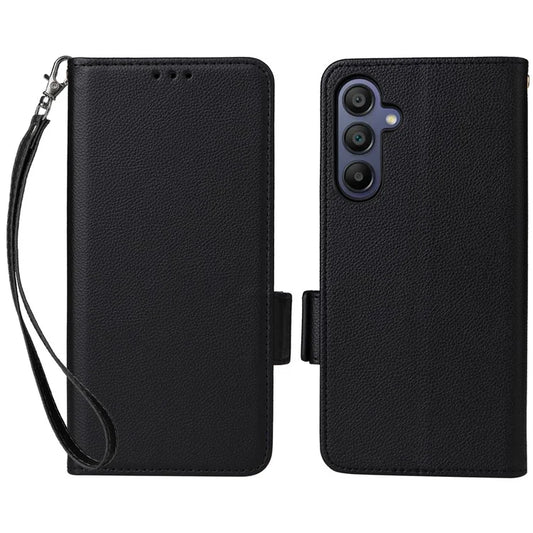 For Samsung Galaxy A16 5G Case Litchi Texture PU Leather Wallet Flip Phone Cover
