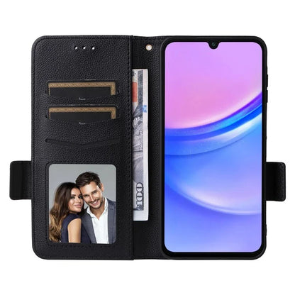 For Samsung Galaxy A16 5G Case Litchi Texture PU Leather Wallet Flip Phone Cover