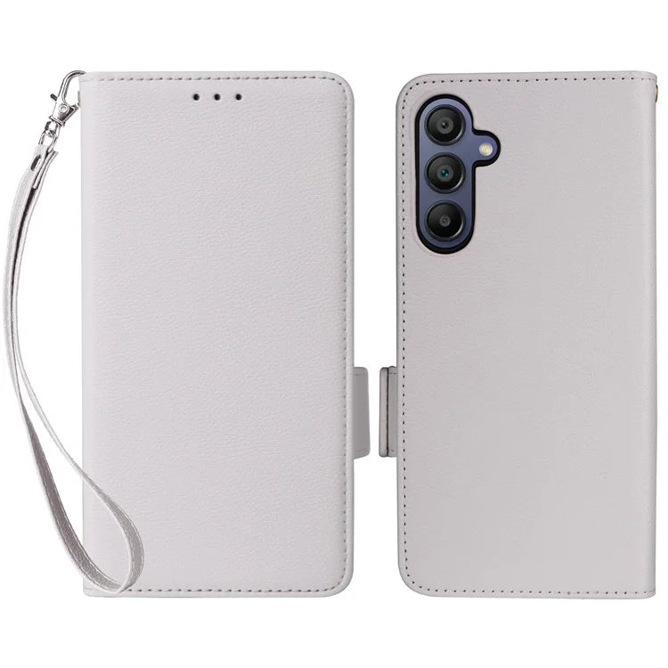 For Samsung Galaxy A16 5G Case Litchi Texture PU Leather Wallet Flip Phone Cover