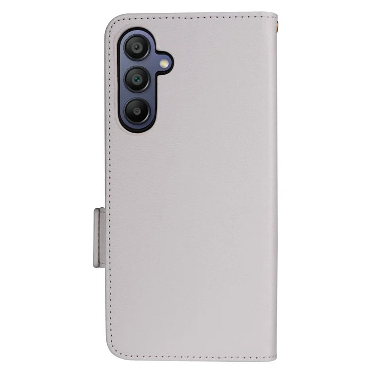 For Samsung Galaxy A16 5G Case Litchi Texture PU Leather Wallet Flip Phone Cover