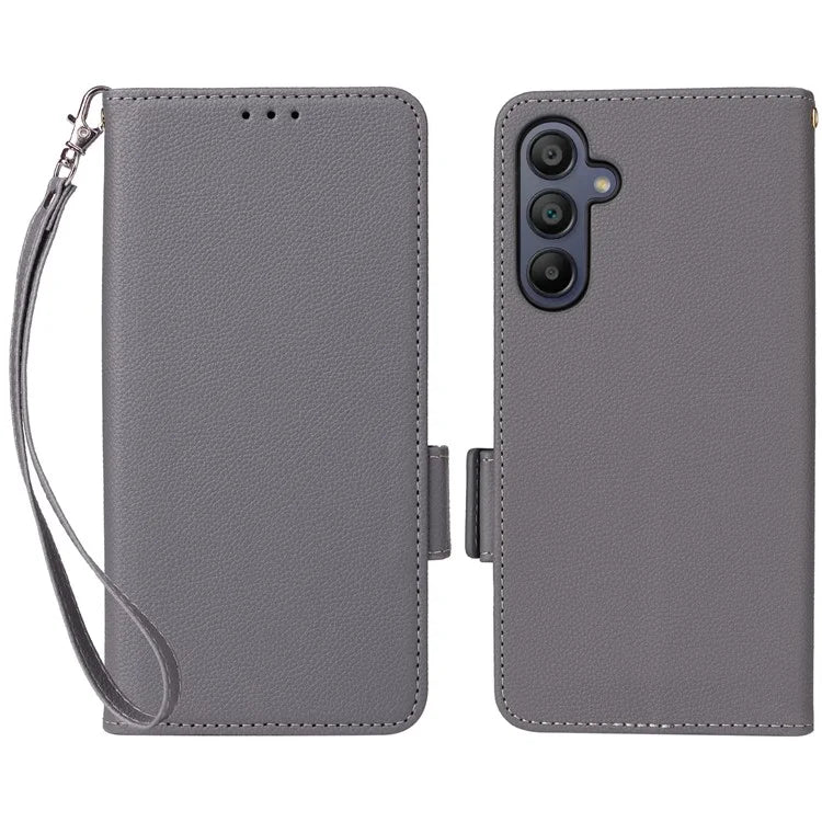 For Samsung Galaxy A16 5G Case Litchi Texture PU Leather Wallet Flip Phone Cover