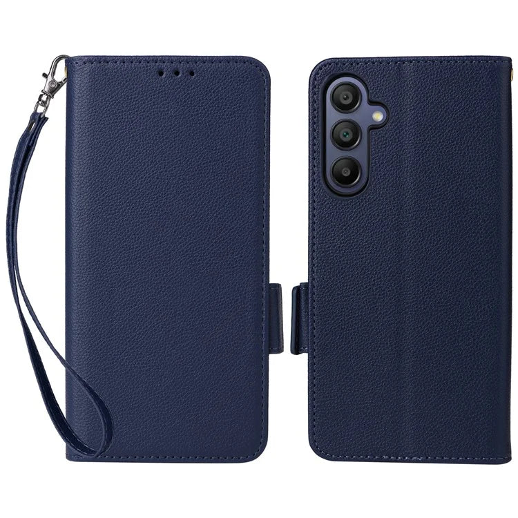 For Samsung Galaxy A16 5G Case Litchi Texture PU Leather Wallet Flip Phone Cover