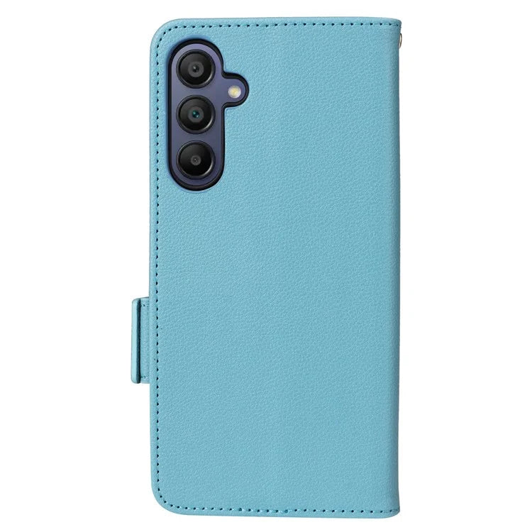 For Samsung Galaxy A16 5G Case Litchi Texture PU Leather Wallet Flip Phone Cover