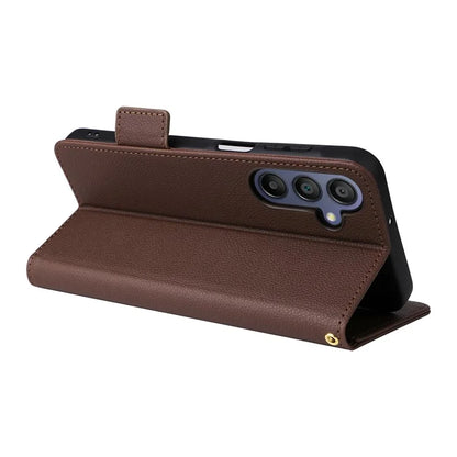 For Samsung Galaxy A16 5G Case Litchi Texture PU Leather Wallet Flip Phone Cover