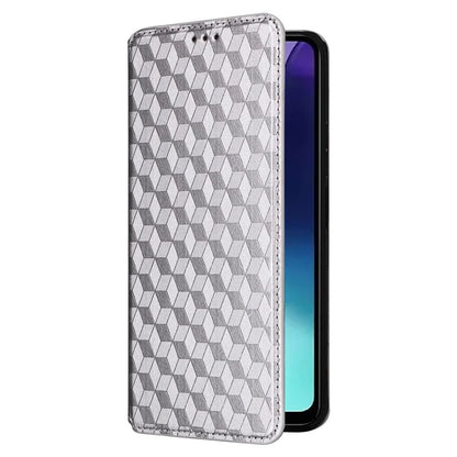 For Xiaomi Redmi 14C 4G Wallet Case Rhombus Imprinted Leather Phone Cover
