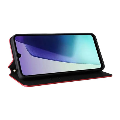 For Xiaomi Redmi 14C 4G Wallet Case Rhombus Imprinted Leather Phone Cover