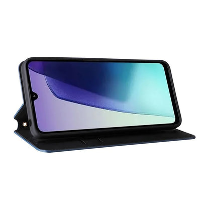 For Xiaomi Redmi 14C 4G Wallet Case Rhombus Imprinted Leather Phone Cover