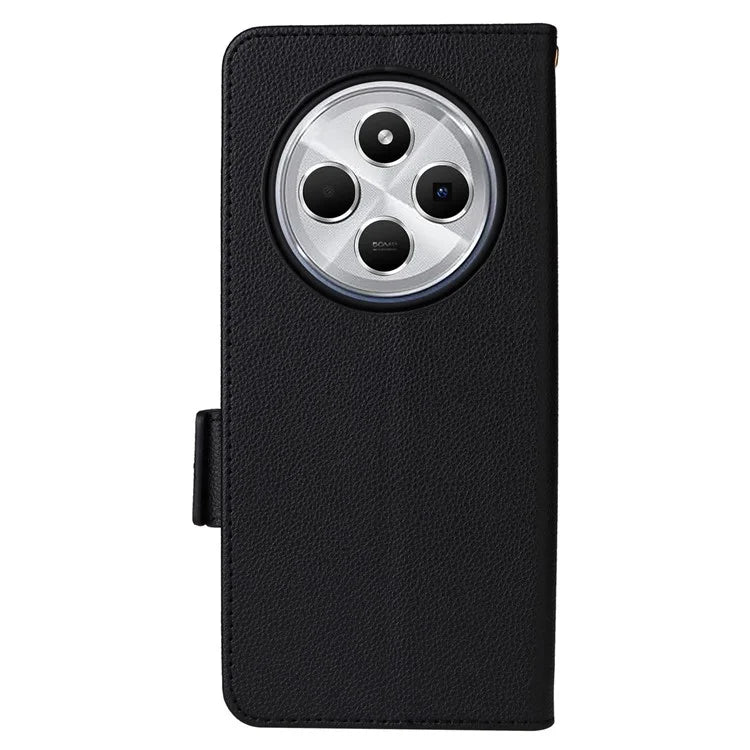 For Xiaomi Redmi 14C 4G Case Litchi Texture PU Leather Wallet Flip Phone Cover